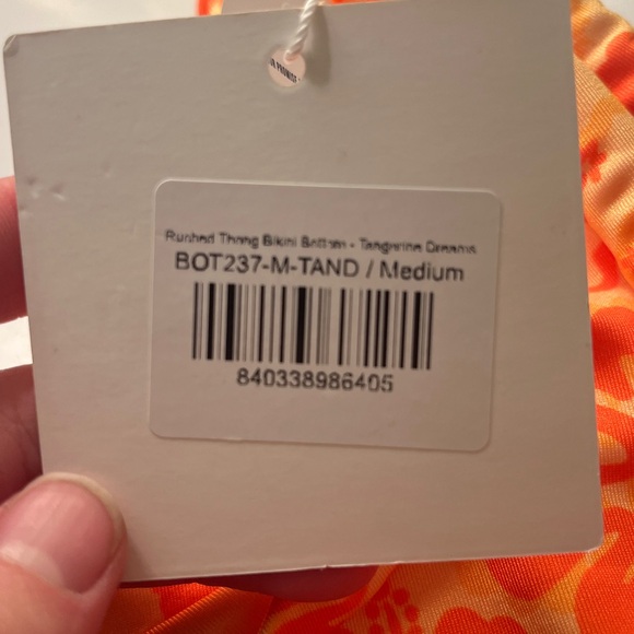 Kulani Kini Orange Floral Bikini Set- Tangerine Dreams - Picture 5 of 5